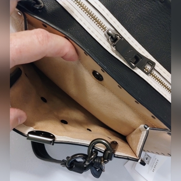 Coach Dreamer 29 With Tea Rose Applique And Rivets - Picture 8 of 13